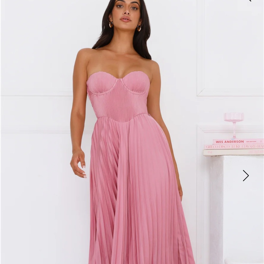 Sunflower serenity plisse maxi dress plum